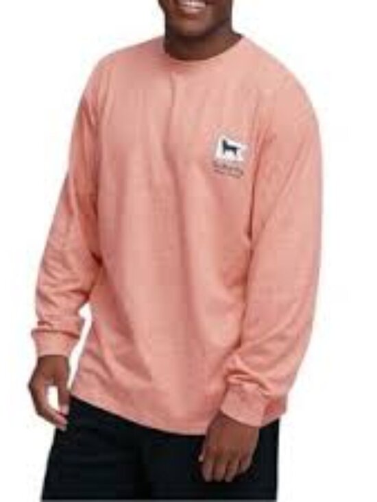 The Black Dog Other - The Black Dog Long Sleeve Tee Mens Large Coral Graphic Portsmouth NH